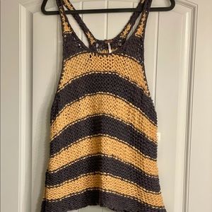 Free people Stars that shine tank in melon/dusk sz M new with tags
